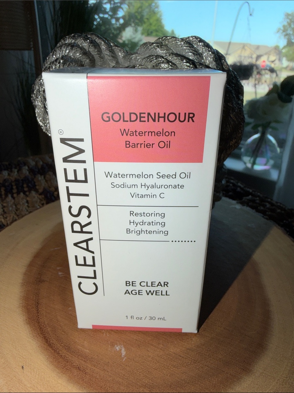 CLEARSTEM GOLDENHOUR Watermelon Barrier Oil 1 oz 30 mL Facial Oil